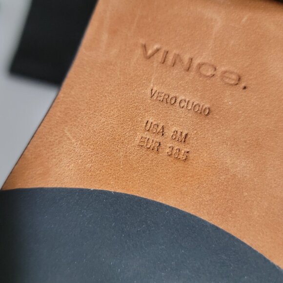 NEW Vince Fabian Knee High Boots Womens 8 Black Chic Contemporary Boho Chic - Picture 8 of 10